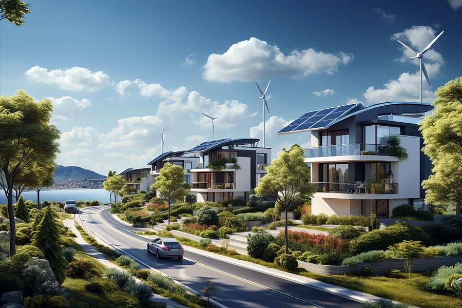 Green Energy Home Concept Art